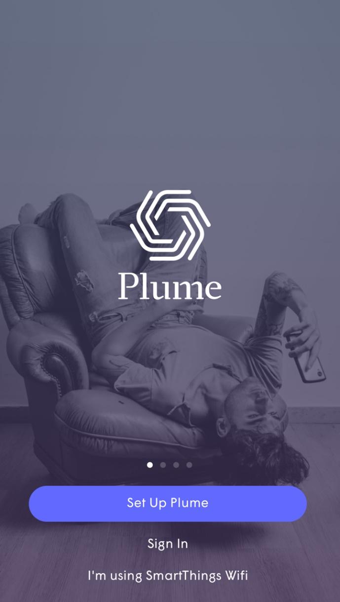 Plume App Landing Page